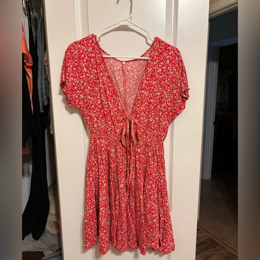 Flower cut out dress